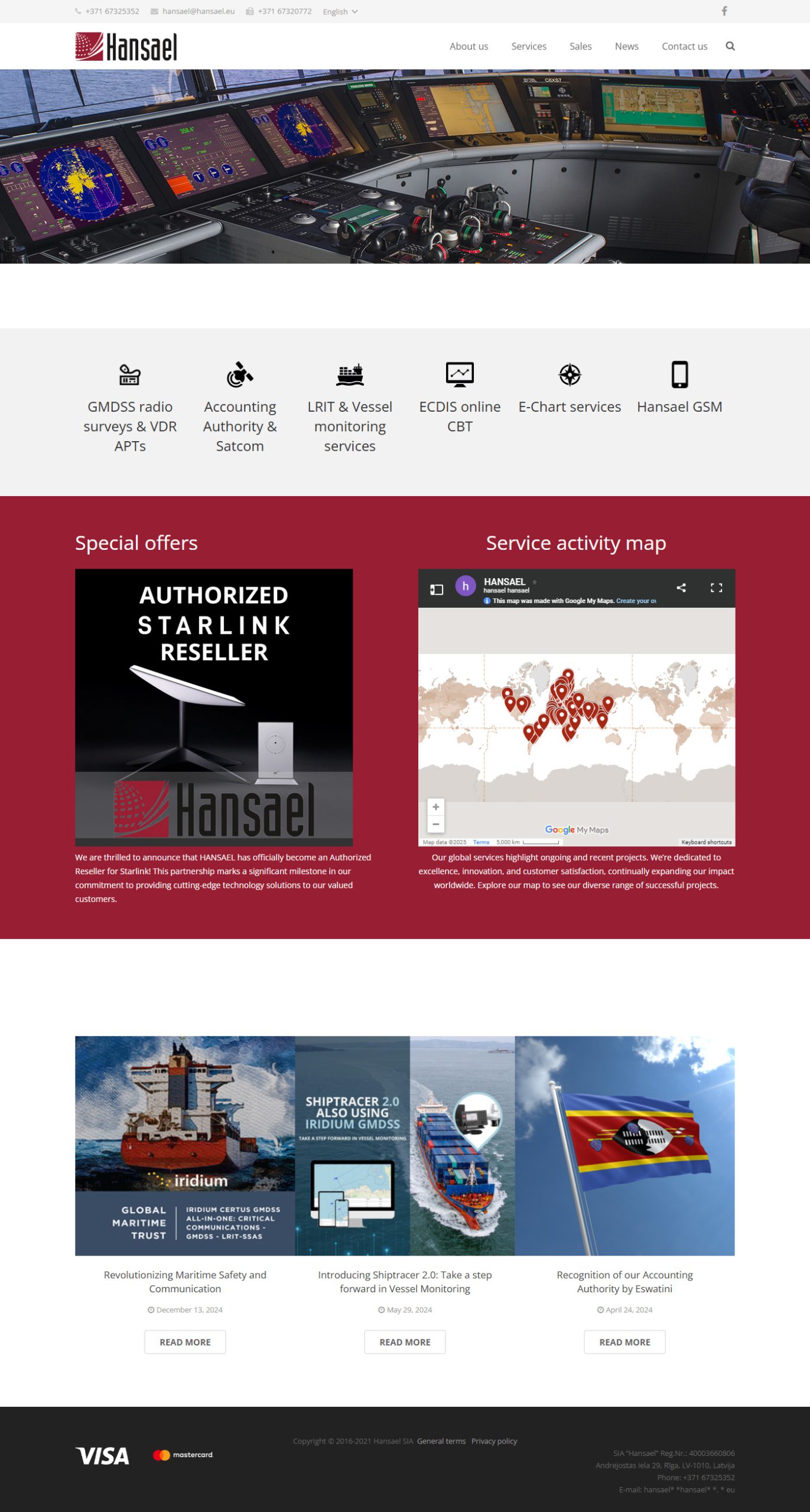 Hansa Electronics corporate website