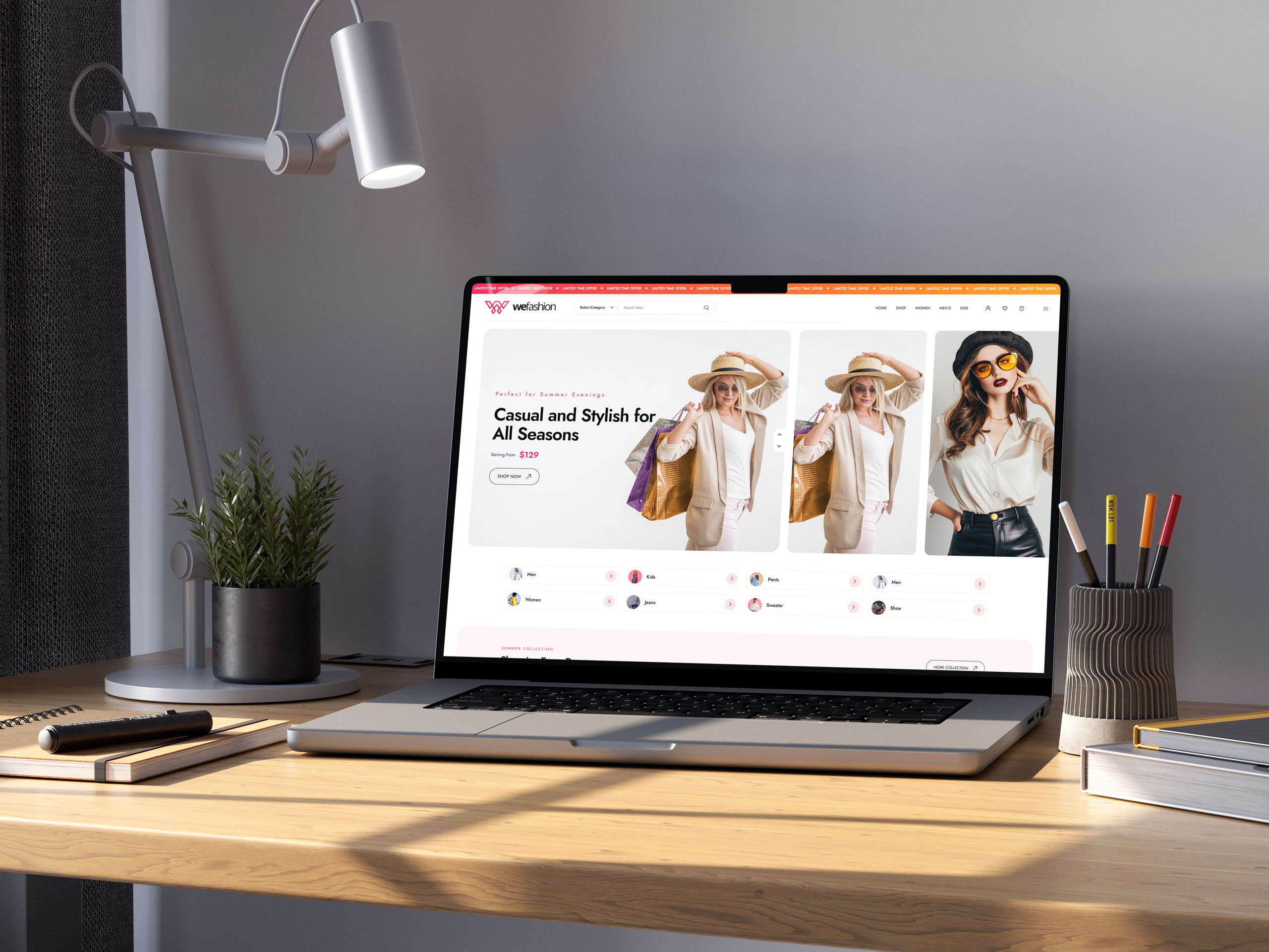 Custom fashion website development